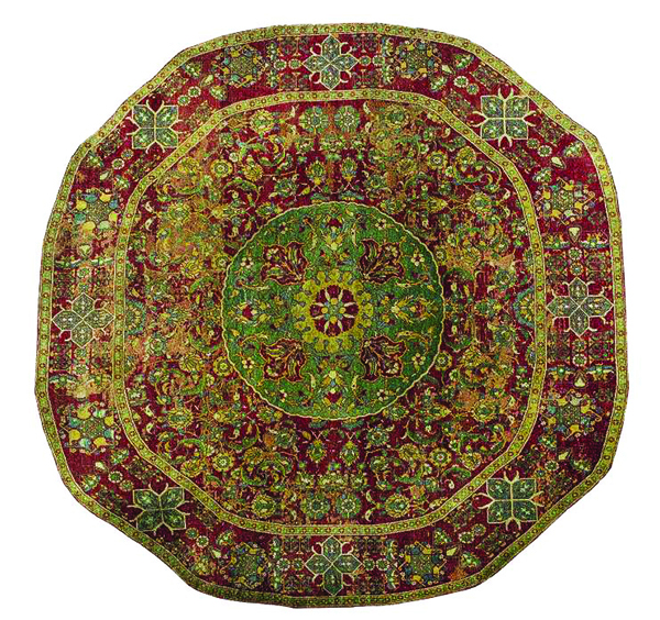 The Sforza Cairene Ottoman round carpet William A. Clark