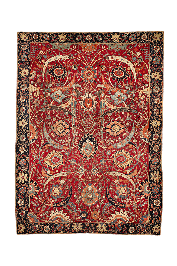 The Clark Sickle Leaf Vase Carpet, Kerman, southeast Persia, 16th  century.  William A. Clark