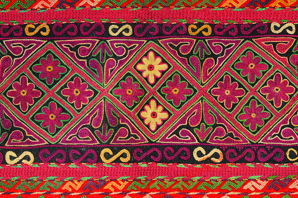 Detail of Karaqalpak embroidery, 19th century