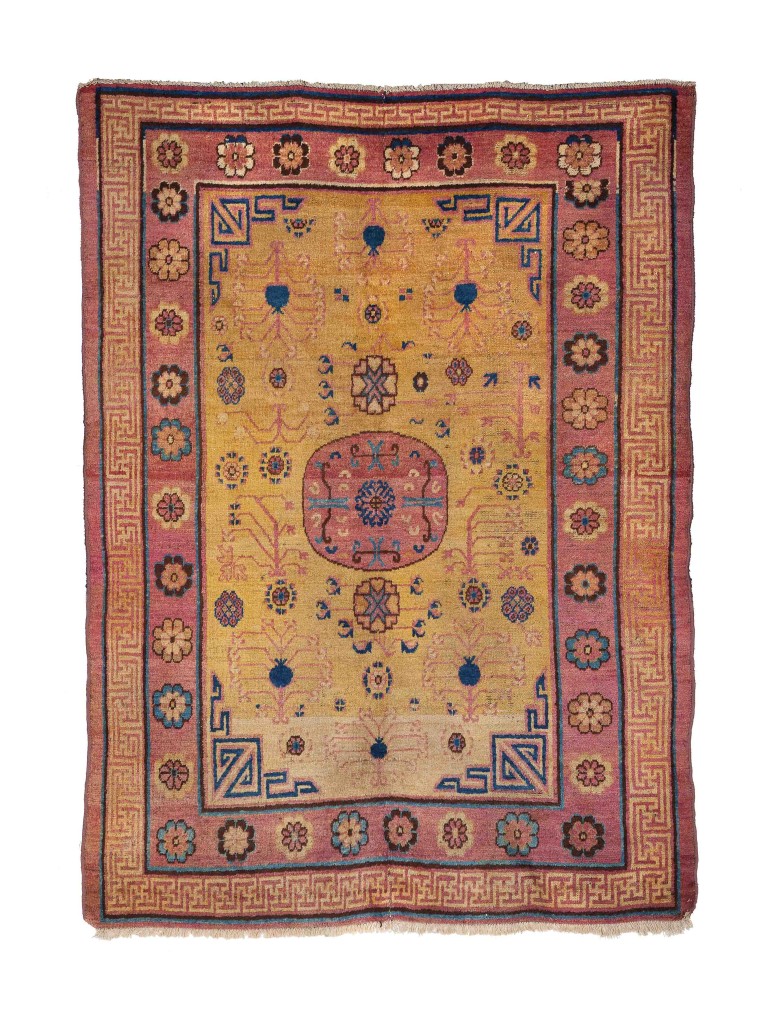 Khotan rug, East Turkestan, second half 19th century.