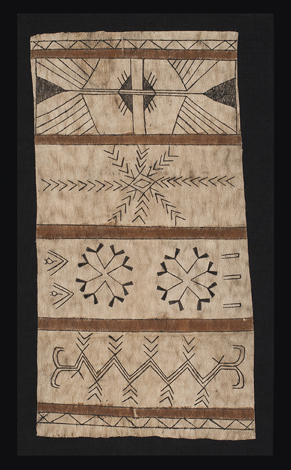 Tapa ( bark clot) panel, possibly Santa Cruz Island, Solomon Isles, Melanesia, c.1900. Clive Loveless