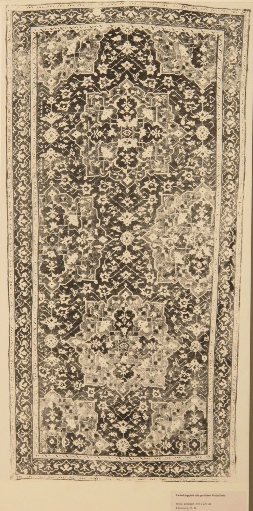 Inv. Nr. I 19. Ushak carpet (436 x 229 cm), Asia Minor, sixteenth century. Acquired 1905 as a gift from Bode.