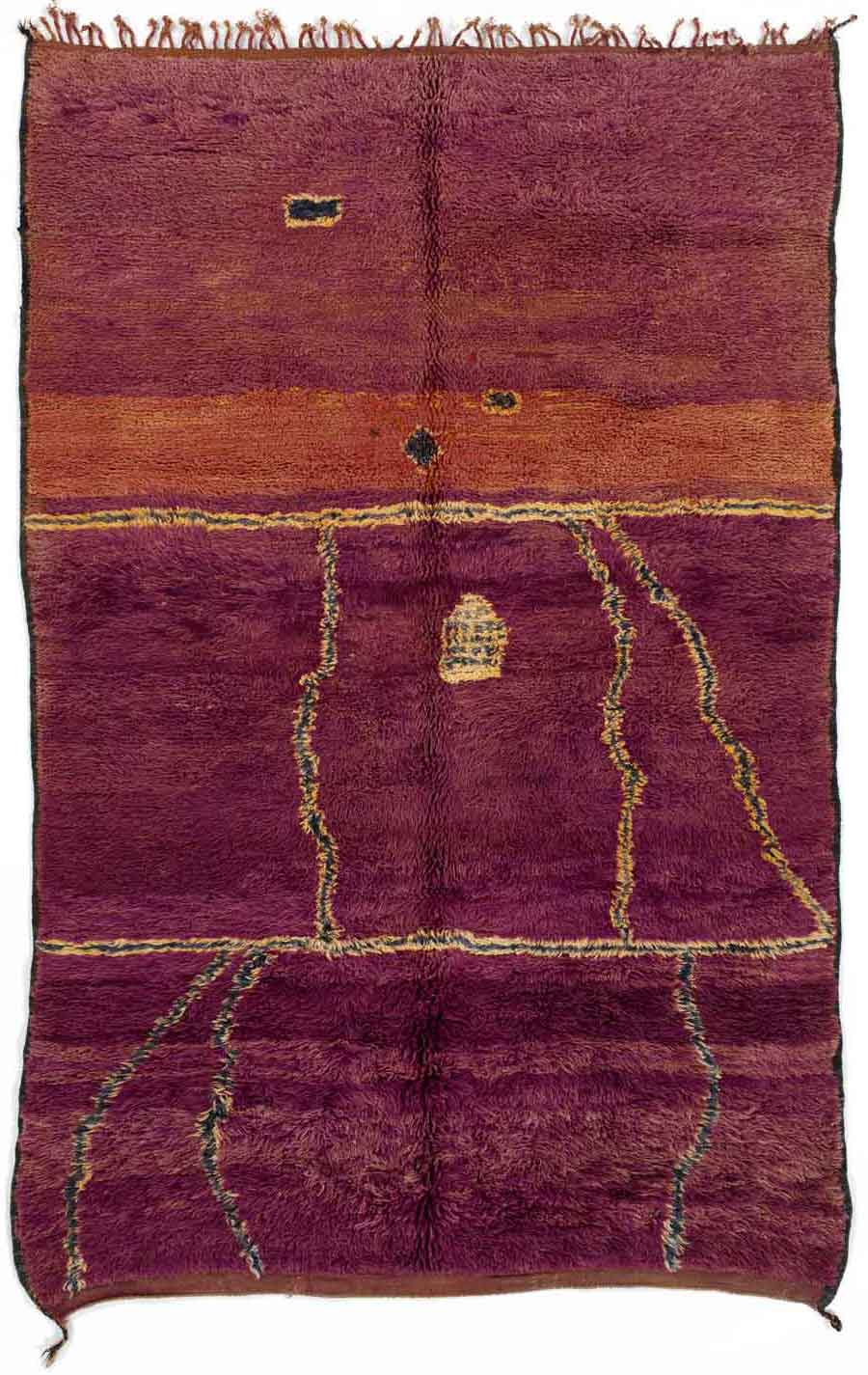 Beni Mguild pile rug, central Middle Atlas, Morocco, 1960. Jürgen Adam Collection at The International Design Museum, Munich 