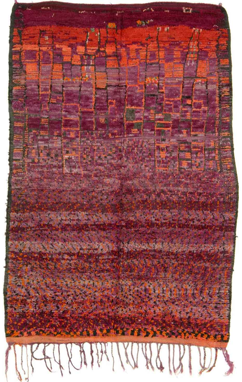 Beni Mguild pile rug, central Middle Atlas, Morocco, 1960. Jürgen Adam Collection at The International Design Museum, Munich 