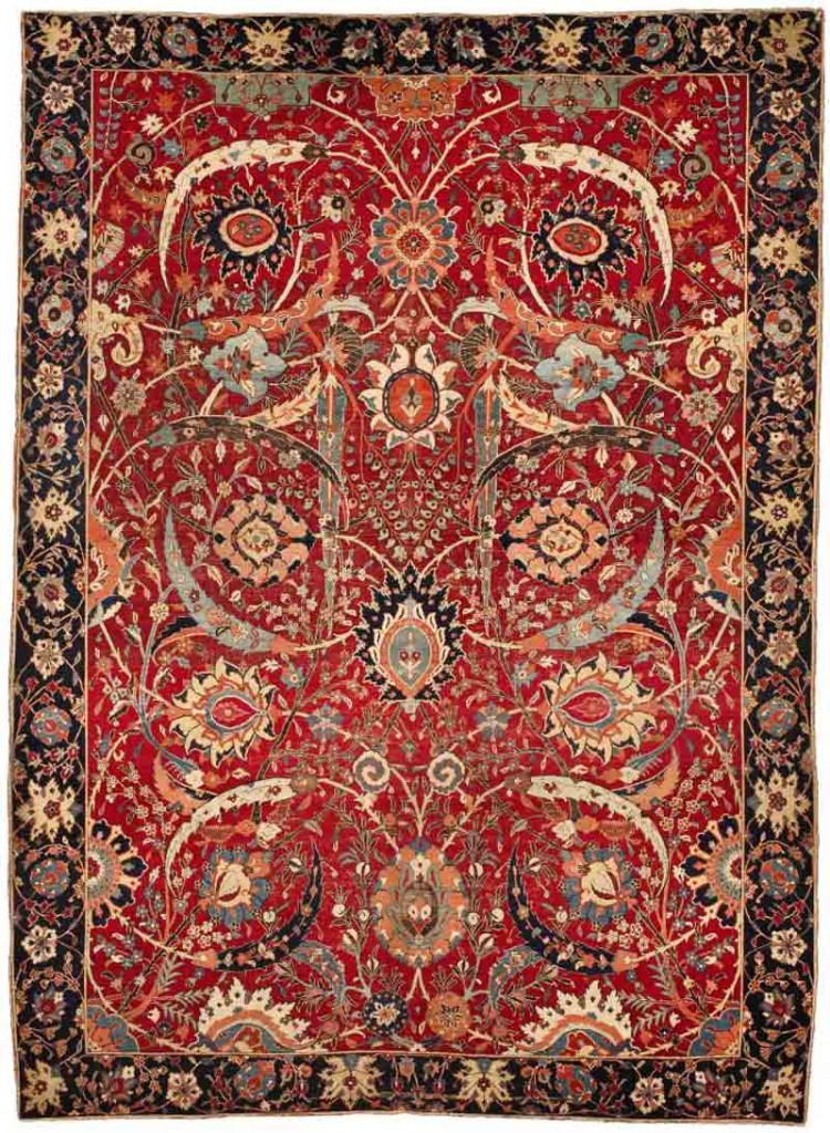 The-Clark-Sickle-Leaf-Carpet Safavid carpets