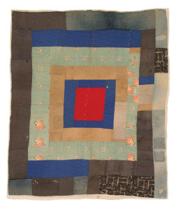 Susana Allen Hunter (1912–2005), Pig Pen Quilt, 1950–1955. Cotton and denim The Henry Ford, 2006.79.25 From the Collections of The Henry Ford, Dearborn, Michigan Improvisation in the Deep South: Quilts exhibition in Michigan