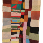 Susana Allen Hunter (1912–2005), Strip Quilt, 1945–1950. Cotton, wool, acetate, and rayon. The Henry Ford, 2006.79.26. From the Collections of The Henry Ford, Dearborn, Michigan