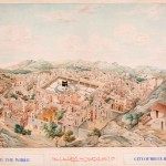 Panoramic view of Mecca, by Muhammad ‘Abdullah, the Delhi cartographer Probably Mecca, c. 1845, ink and opaque watercolour on paper, 62.8 x 88 cm