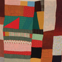 Susana Allen Hunter (1912–2005), Strip Quilt (detail), 1945–1950. Cotton, wool, acetate, and rayon. The Henry Ford, 2006.79.26. From the Collections of The Henry Ford, Dearborn, Michigan
