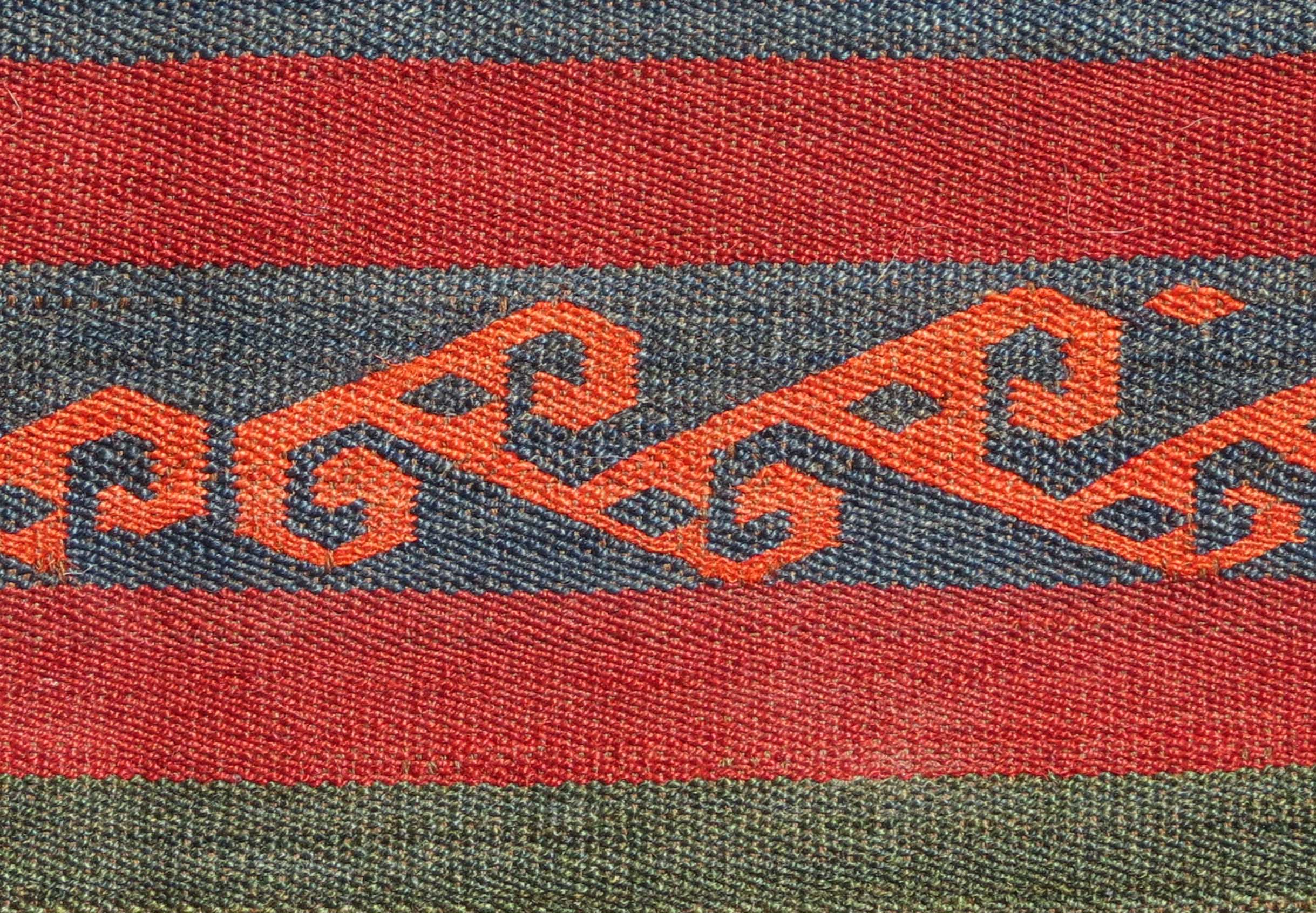Detail - Uzbek Flat Weave, Central Asia, 19th century, 3' x 4'2