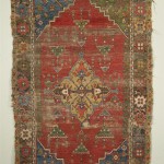 Lot 872, Konya rug, Turkey, ca. 1800, 8 ft. 2 in. x 4 ft. 6 in. Provenance: Collection of Grover Schiltz, Chicago, IL Estimate $1,000-2,000