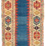 Lot 19 A DAGHESTAN RUNNER A NORTH EAST CAUCASUS, LATE 18TH CENTURY 8ft.6in. x 3ft.2in. (258cm. x 96cm.) £18,000-24,000