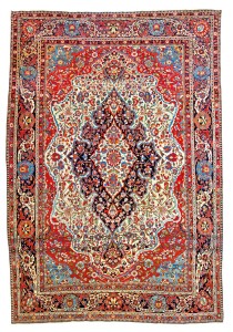 Kashan Mohtashem carpet, Persia circa 1880, 10ft. 11in. x 7ft. 6in. Estimate: € 20,000 – 30,000
