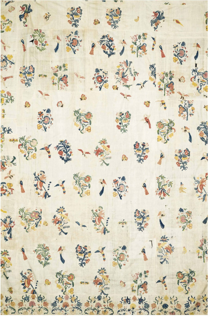 Lot 13, A patchwork of chintz, India and Europe, 18th-19th Century. Estimate £2000-3000