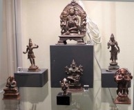 Zena Kruzick's small Indian bronzes at the San Francisco Tribal Art Association's 10th anniversary show