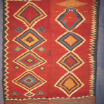 Kilim (made from two parts), late 19th century, South-Persia, Kohgilujeh, Luri tribes 172 x 214 cm. 100 Kilims, Neiriz Collection, Halle