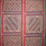 Jajim (blanket), 19th century Made from 2 parts South-Persia, Fars region Ghashghai nomads 190 x 233 cm. 100 Kilims, Neiriz Collection, Halle