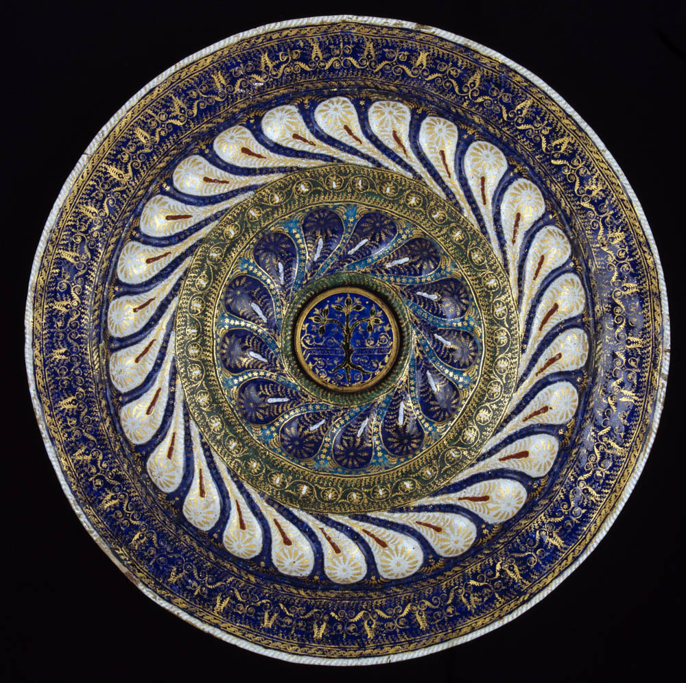 Enamelled Copper Dish, Burrell Collection