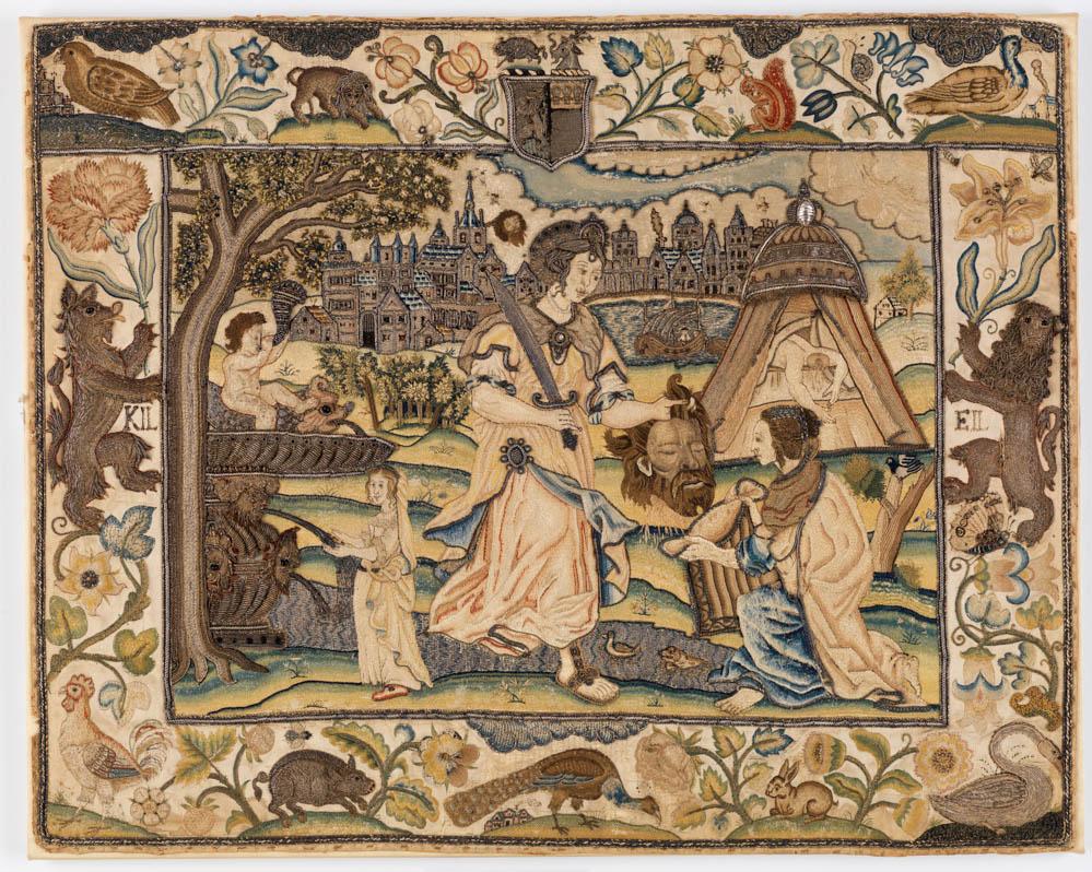 English Embroidered Panel, Burrell Collection