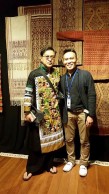 John Ang with Thummanit Phuvasatien, textile collector and designer, Chiangmai, Woven Connections, Samyama