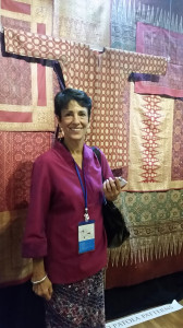 Barbara Johnson, textile collector and member of the Indonesian Heritage Society Jakarta, Woven Connections, Samyama