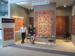 Rippon Bowell Wiesbaden's team Anne Bell and Mathias Kohl previewing items from the Vok Collection to be sold in 2016