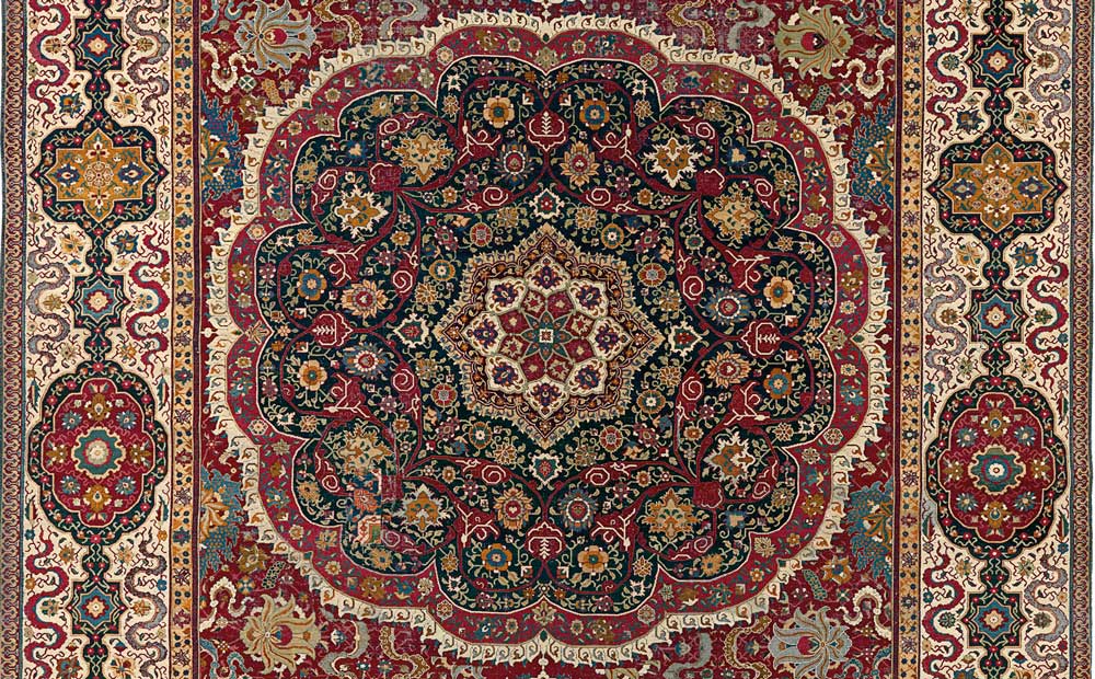India–Spain, Trinitarias carpet (detail), National Gallery of Victoria, Melbourne