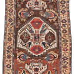 Sivas carpet, Central Turkey, early 19th century. Good condition; wool warp, wool weft, wool pile; 247 x 143 cm (8ft. 1in. x 4ft. 8in.).  Lot 120, Austria Auction Company, Vienna, 20 April, estimate € 8.000 – 12.000