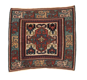Shahsavan sumak bagface, northwest Persia, early 19th century. Excellent condition, wool warp, silk weft. Lot 14, Austria Auction Company, Vienna 30 April, estimate: € 12.000 – 14.000.