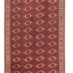 Yomut Turkmen carpet, ca. 1800. Good condition, areas with low pile, wool warp, wool weft, wool pile; 303 x 172 cm (9ft. 11in. x 5ft. 8in.). Lot 85, Austria Auction Company, Vienna, 20 April, estimate € 18.000
