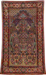 Lot 7075 Tehran millefleur rug, circa 1900 . Henrys Auktionshaus, 11 June, estimate €3,000.