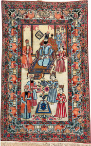 Lot 7232 Kirman Ravar ordered by Mohammad Reza Khan Pahlavi_circa 1910. Henrys Auktionshaus, 11 June, estimate €3,000.