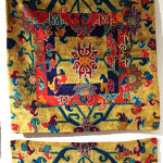 Pair of silk meditation mats, Tibet, circa 1900