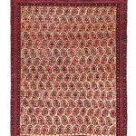 Khamseh Baharlu Persia, mid 19th century 6ft. 7 in. x 5ft. 1 in. Lot 35, Azadi Collection, Austrian Auction Company, 19th November, estimate: € 16.000 – 22.000