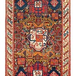 Zakatala rug, Caucasus, mid 19th century, 7ft. 7in. x 4ft. 6in. Lot 168, Austrian Auction Company, 19th November,estimate: € 20.000 – 30.000