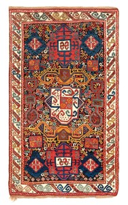 Zakatala rug, Caucasus, mid 19th century, 7ft. 7in. x 4ft. 6in. Lot 168, Austrian Auction Company, 19th November,estimate: € 20.000 – 30.000