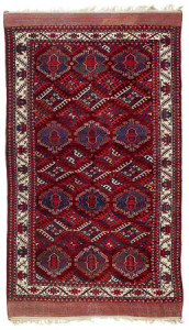 Eagle Group II Main Carpet, Central Asia, South West Turkestan, Mid 19th century. Rippon Boswell, Wiesbaden, 3 December, lot 135, 331 x 188 cm, estimate €25,000.00