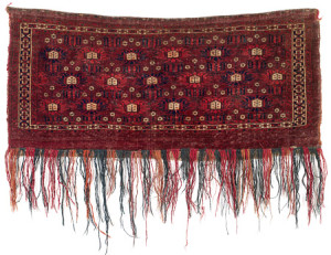 Pseudo-Chodor torba, Central Asia, West Turkestan, first half 19th century. Rippon Boswell, Wiesbaden, 3 December, lot 1, The Wollheim Collection, 44 x 103 cm, estimate €1,000.00