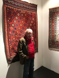 One half of the new owners of the Tribal & Textile Art Show, John Morris of Objects of Art Shows.