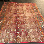 Deccani (?) carpet fragment, 18th century, India. Plum Blossoms, Hong Kong