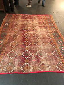 Deccani (?) carpet fragment, 18th century, India. Plum Blossoms, Hong Kong