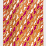 Tota Bagh Phulkari, 20th century. Artist/maker unknown, Punjabi. Handspun cotton plain weave (khaddar) with silk and cotton embroidery in darning, buttonhole, and chain stitches, 7 feet 8 3/4 inches × 56 inches (235.6 × 142.2 cm). The Jill and Sheldon Bonovitz Phulkari Collection.