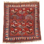 Kordi, Persia, second half 19th century. 166 x 155 cm (5ft. 5in. x 5ft. 1in.); Published: “Kordi”, Wilfried Stanzer 1988, Page 72, Austrian Auctions, Vienna, 22 April, Lot: 218, Estimate: € 4.000 – 5.000