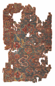 Lot 397, Ushak carpet fragment, central Anatolia, 18th century, 245x152cm. Wannenes, 25 May, Opencare, Milan, Estimate € 3,000 - 6,000