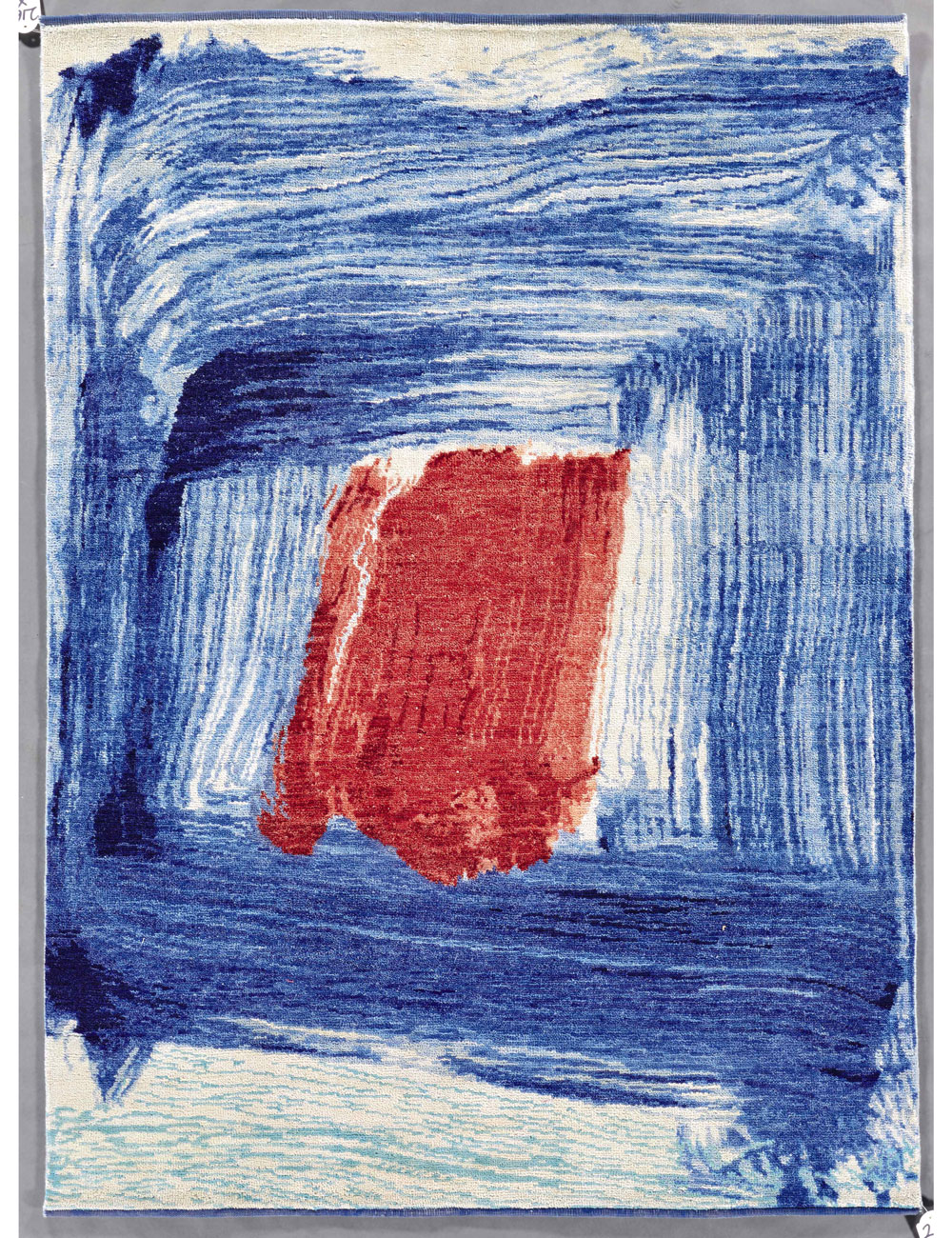 Artist proof for a rug by Howard Hodgkin